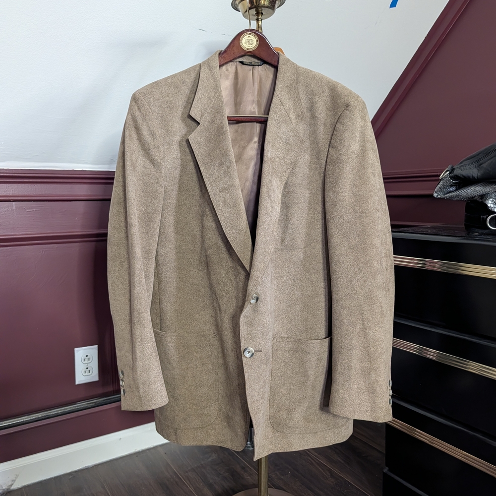 Doncaster For A.O. White Vintage Suede/Cork-like Browns Sport Coat MiUSA